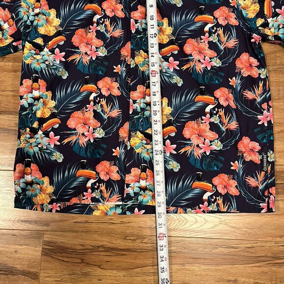 Official GUINNESS Toucan Hawaiian Shirt Beer Button Up Size XXL 2XL Men's - Picture 4 of 6